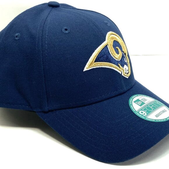 Los Angeles Rams NFL 2018 Blue 9Forty Adjustable Embroidered NOS Logo Cap - Picture 2 of 8